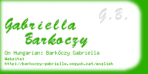 gabriella barkoczy business card